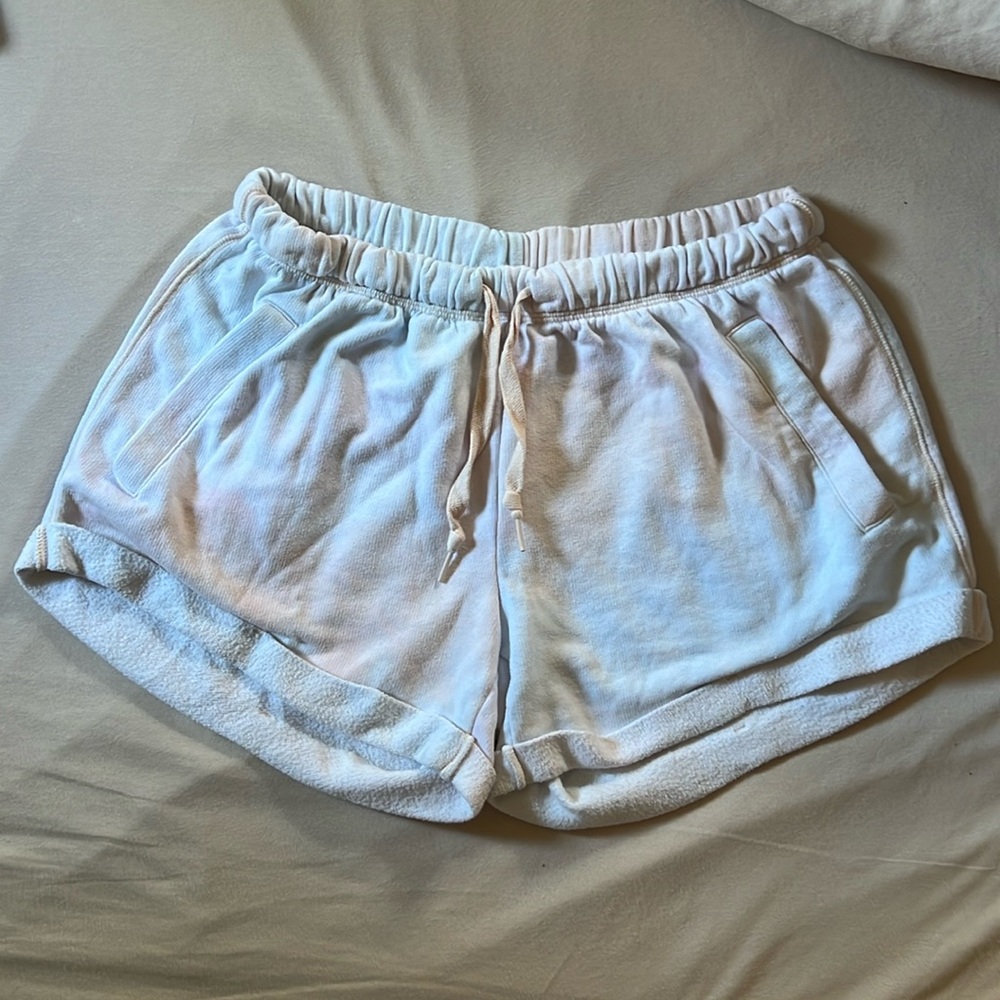 Victorias Secret Pink size Medium lounge shorts, light blue and pink.